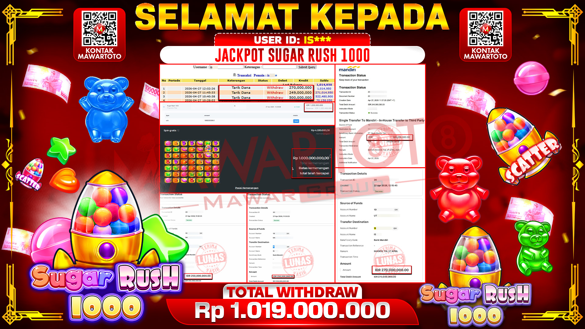 JACKPOT SUGAR RUSH 1000