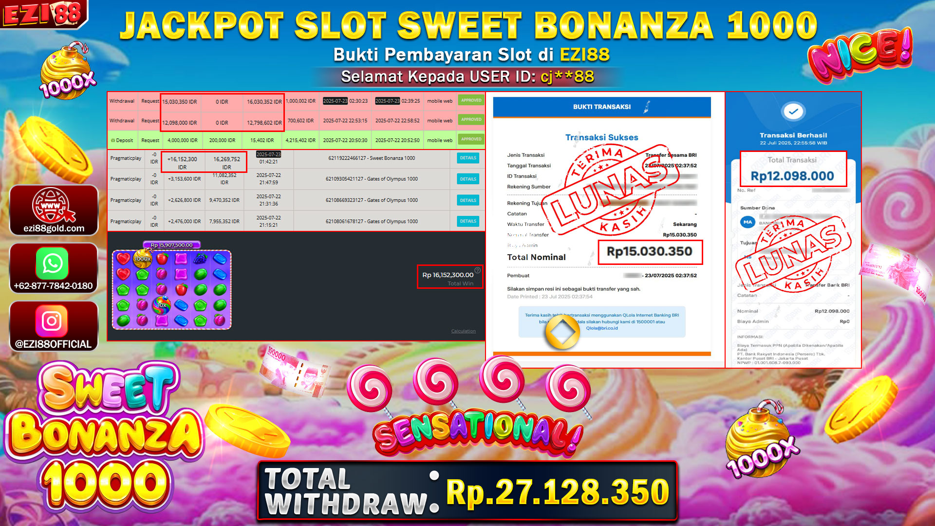 JACKPOT SWEET BONANZA 1000