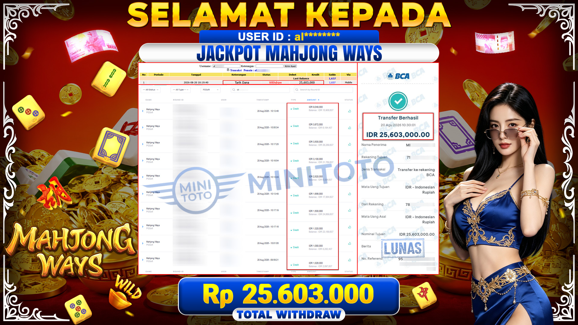BUKTI JACKPOT MAHJONG WAYS - PG SOFT