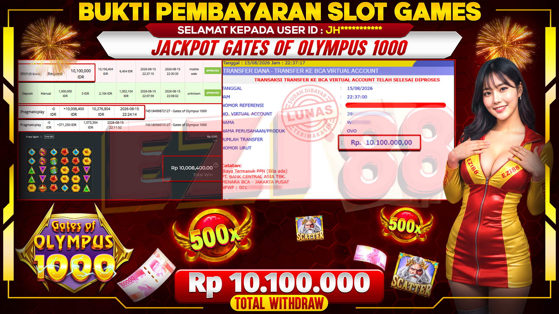 JACKPOT GATES OF OLYMPUS 1000