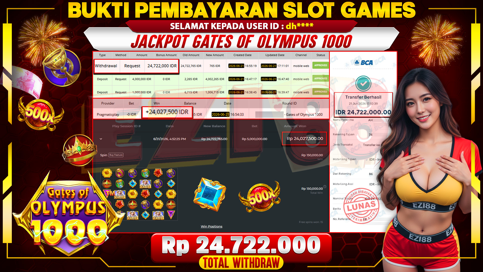 JACKPOT GATES OF OLYMPUS 1000