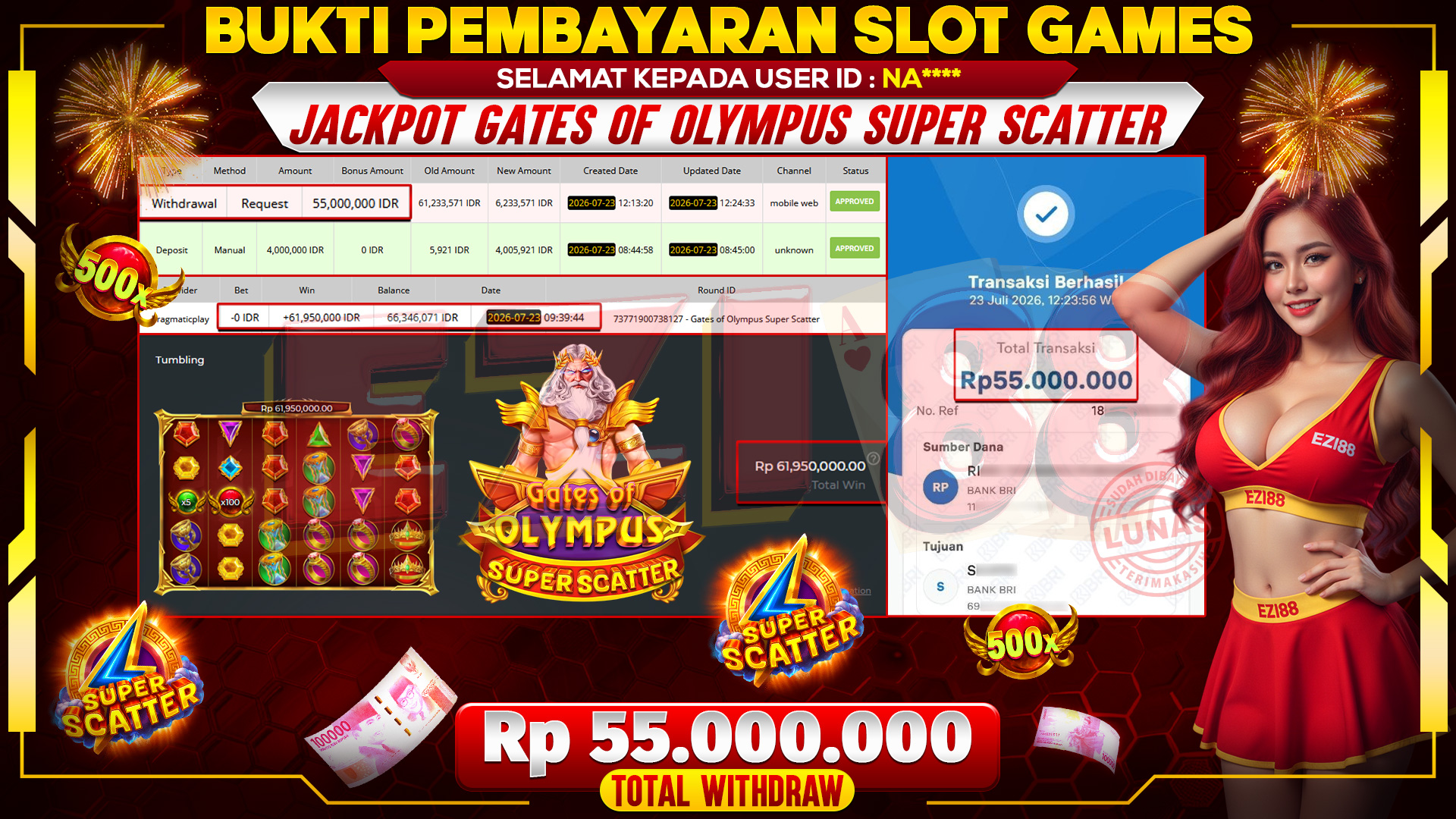JACKPOT GATES OF OLYMPUS SUPER SCATTER