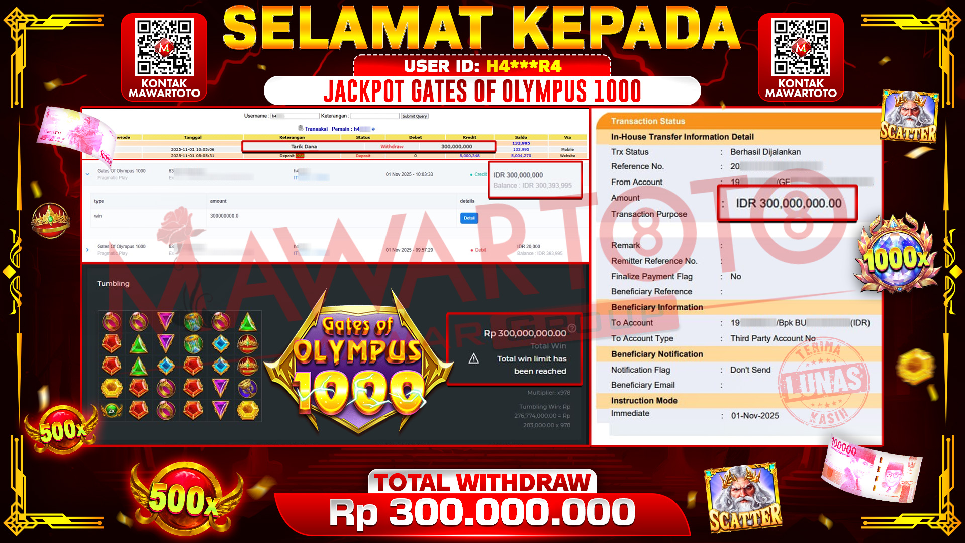 JACKPOT GATES OF OLYMPUS 1000