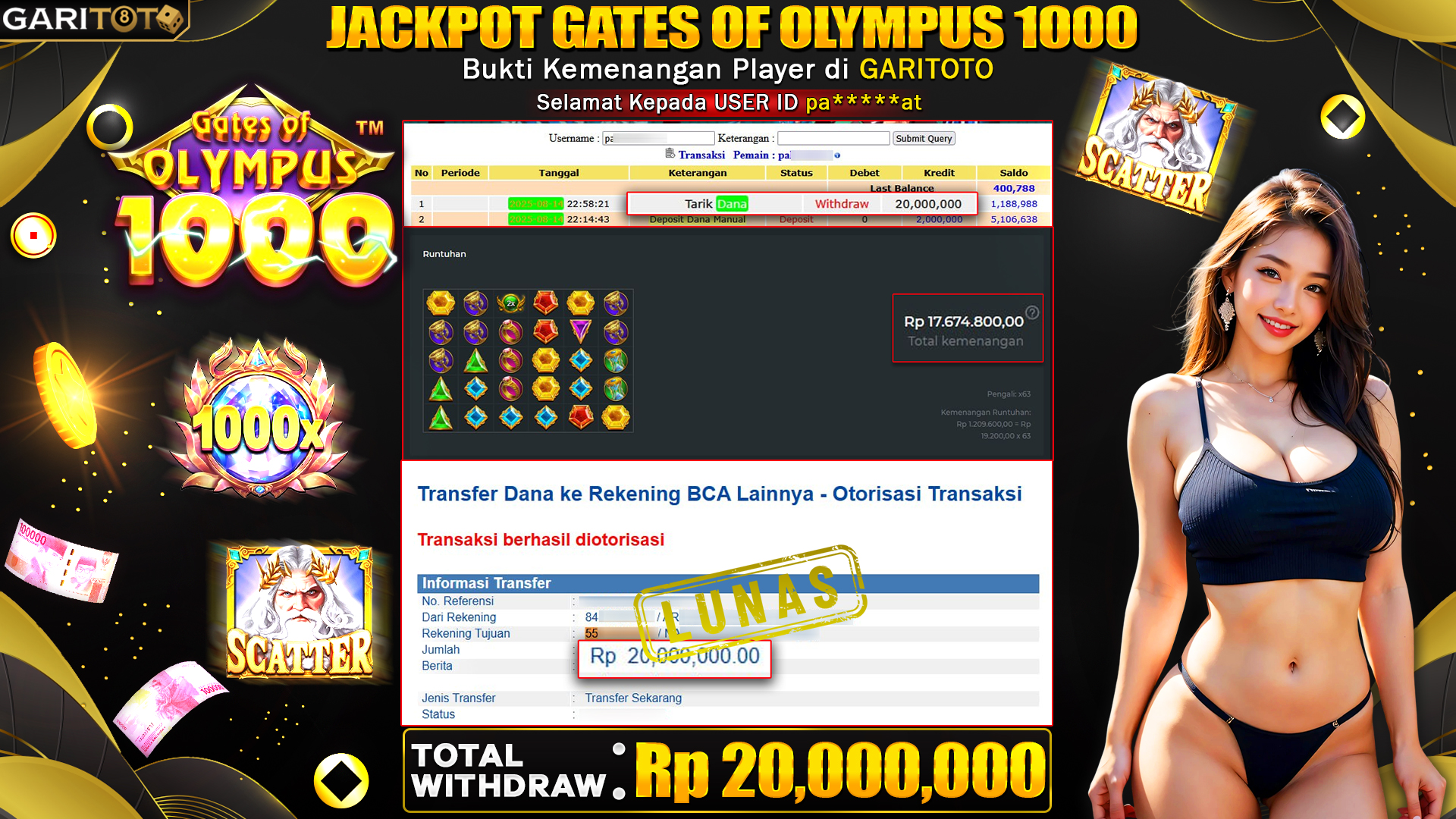 JACKPOT GATES OF OLYMPUS 1000