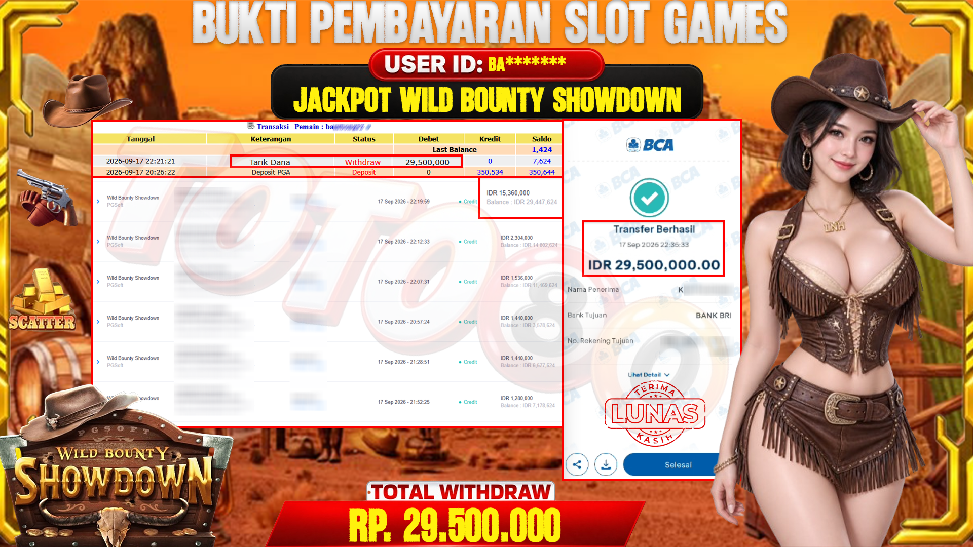 💰🎉 TOTO80 – JACKPOT SLOT WILD BOUNTY SHOWDOWN  RP. 29,500,000,- TELAH DIBAYARKAN!💰🎉
