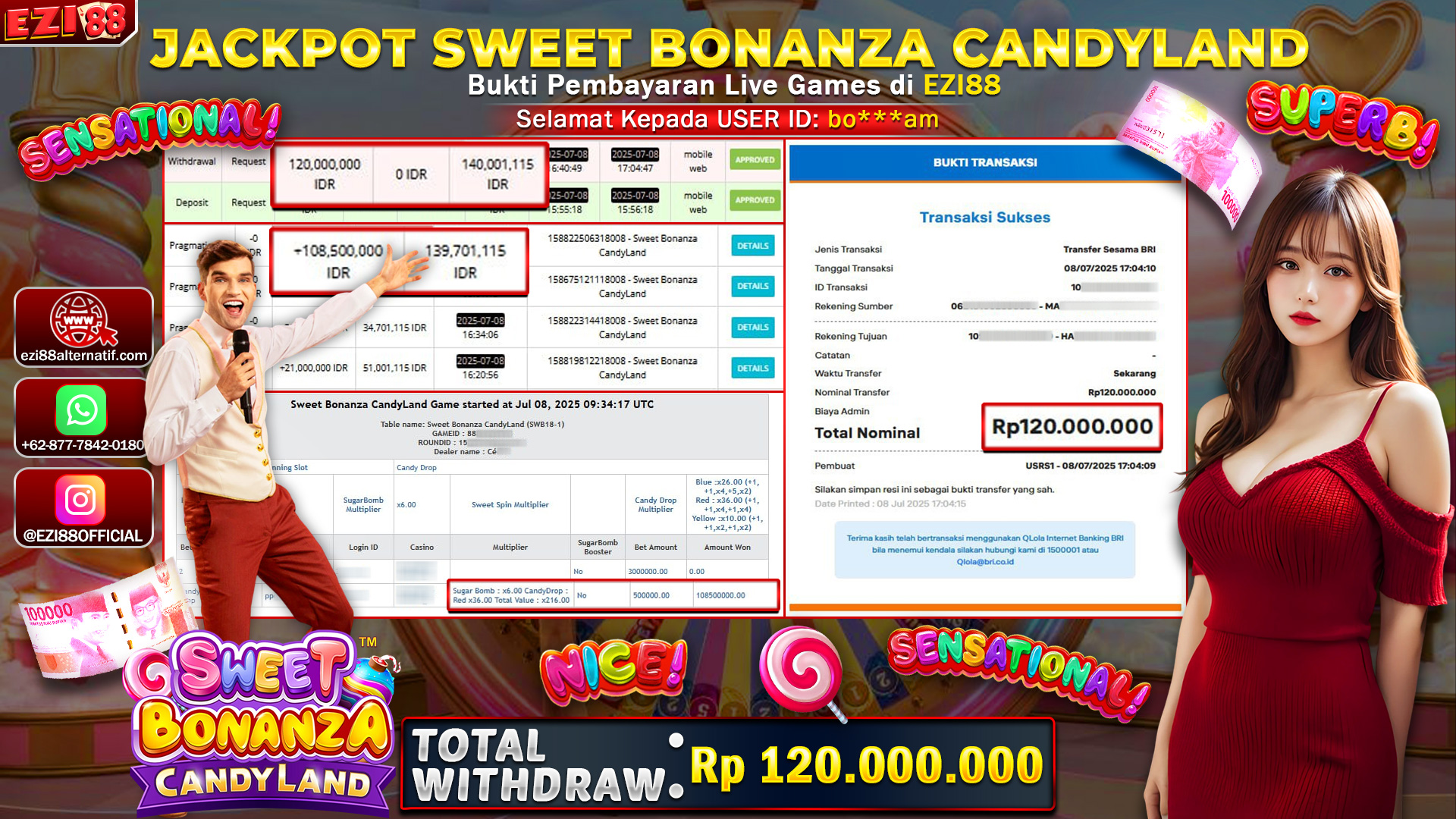 JACKPOT SWEET BONANZA CANDYLAND