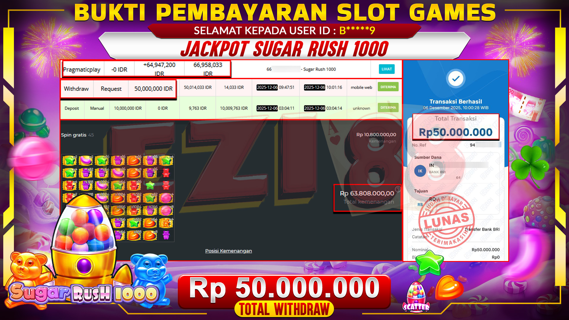 JACKPOT SUGAR RUSH 1000