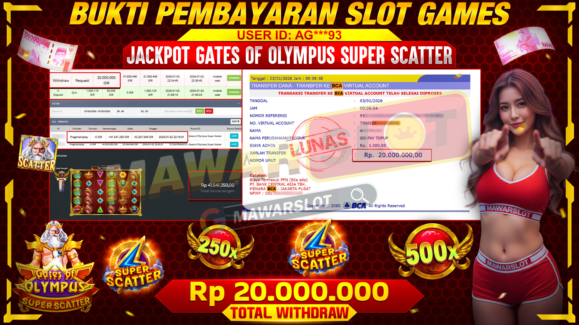 Gates of Olympus Super Scatter Lagi Panas!