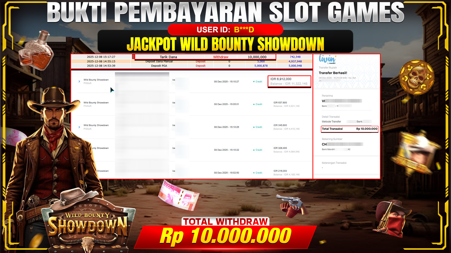 🎉 TOTO80 – JACKPOT SLOT WILD BOUNTY SHOWDOWN RP. 10,000,000,- TELAH DIBAYARKAN! 🎉