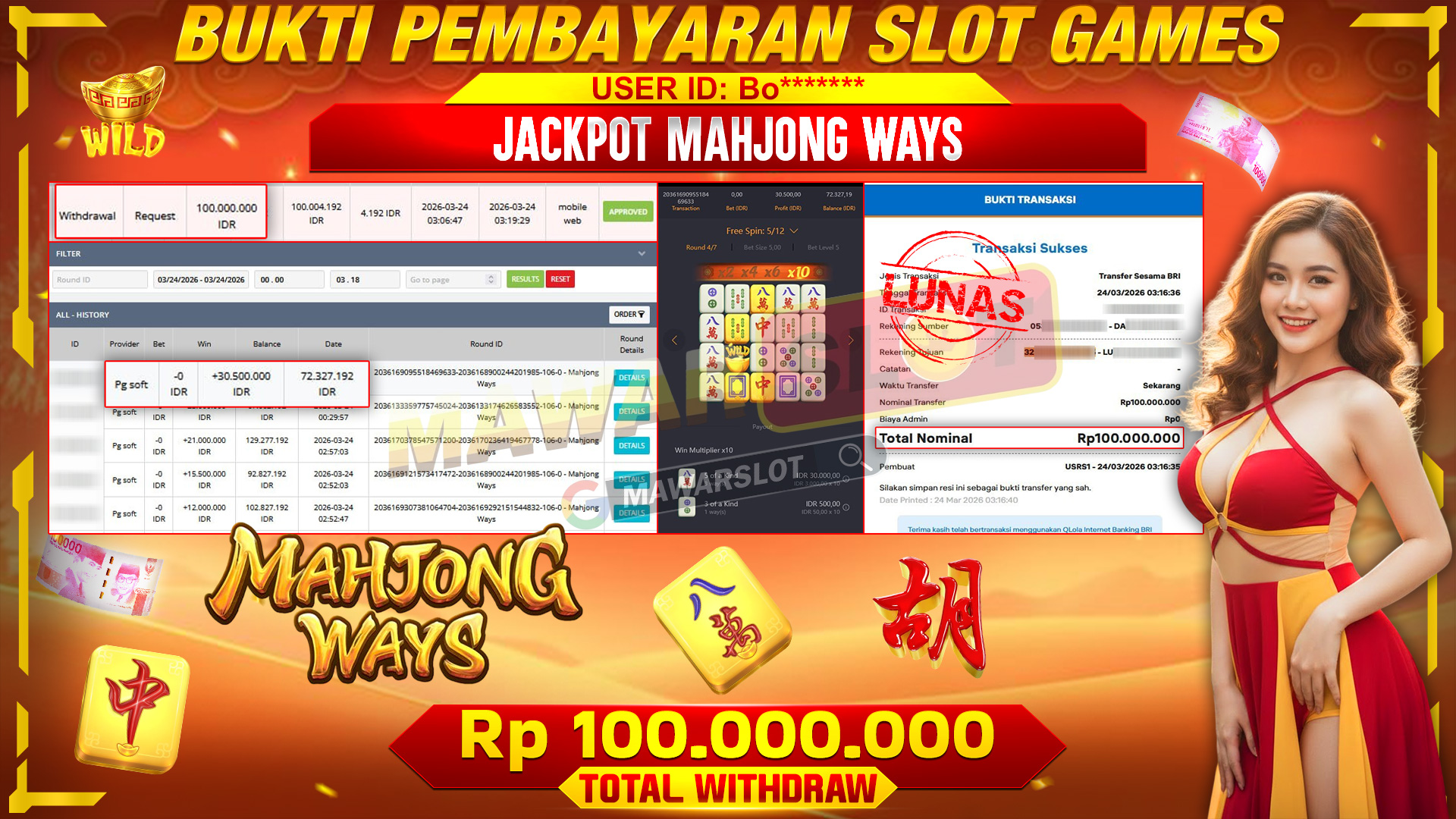 MAXWIN LEGENDARIS DI MAHJONG WAYS! 