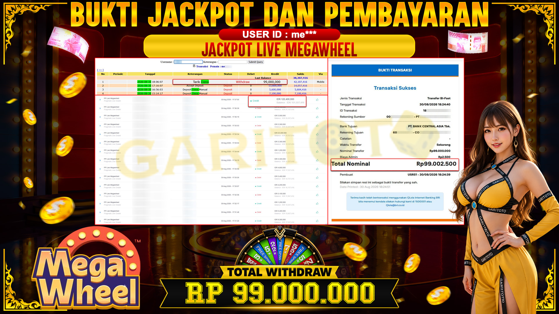 JACKPOT PP Live Megawheel