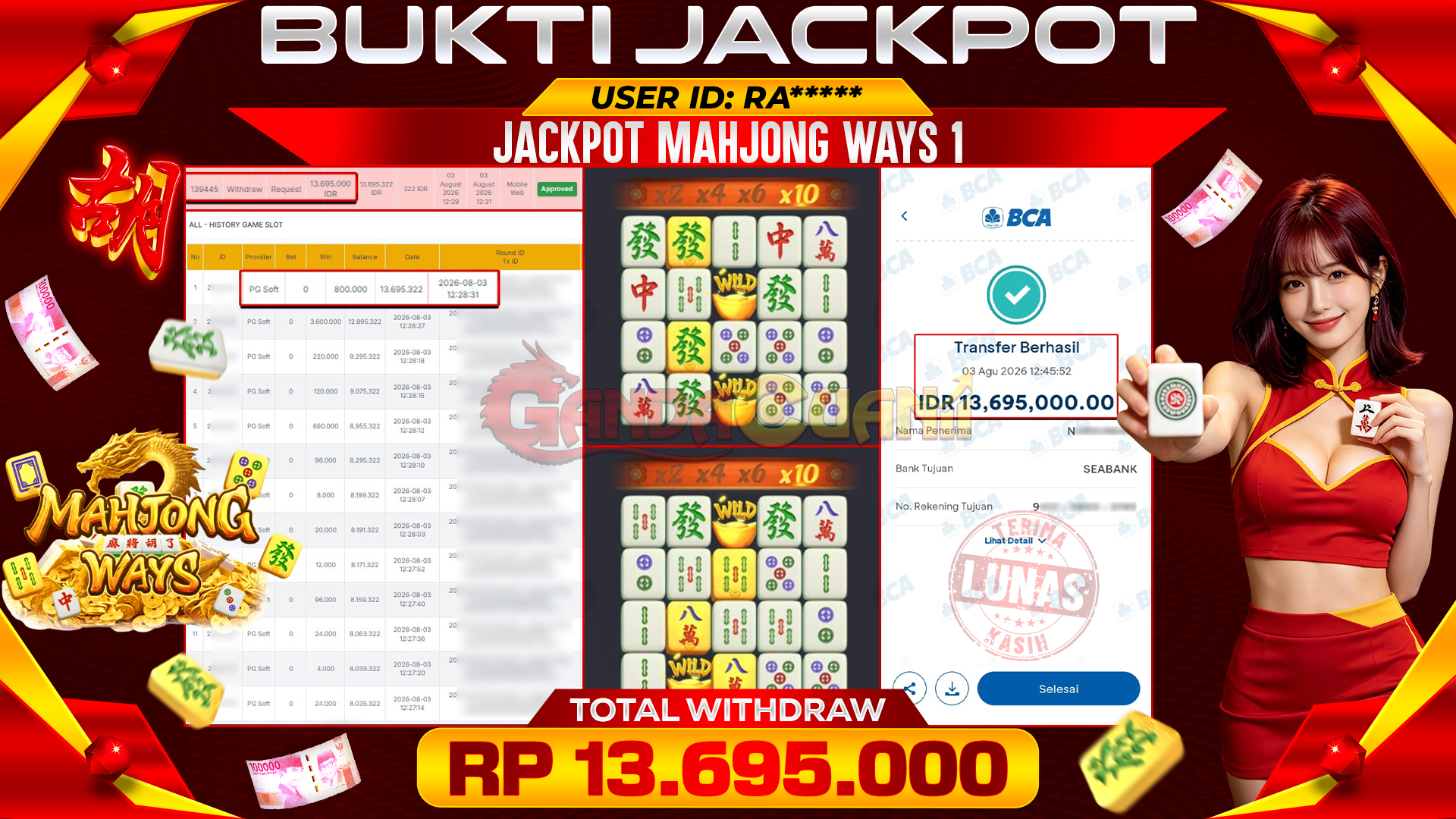 BUKTI JACKPOT MAHJONG WAYS