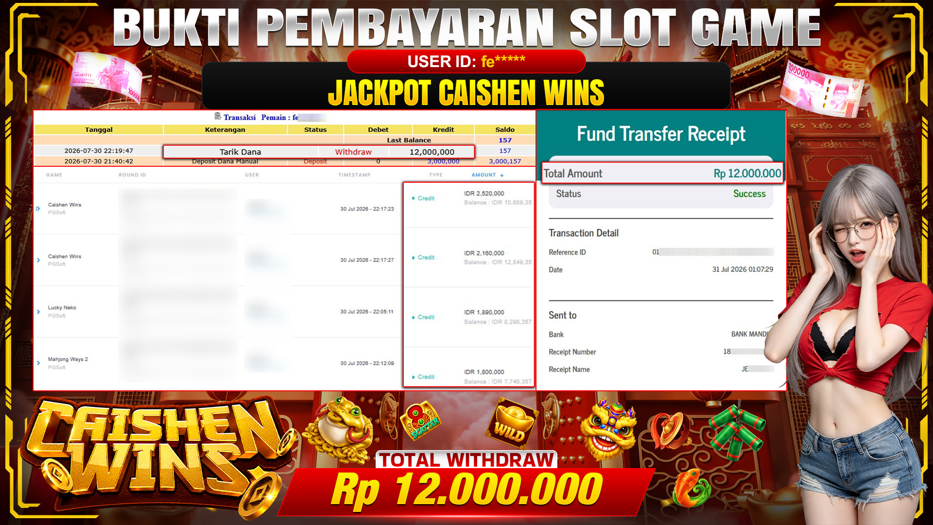 💰🎉 TOTO80 – JACKPOT  JACKPOT CAISHEN WINS  RP. 12,000,000,- TELAH DIBAYARKAN!🎉💰
