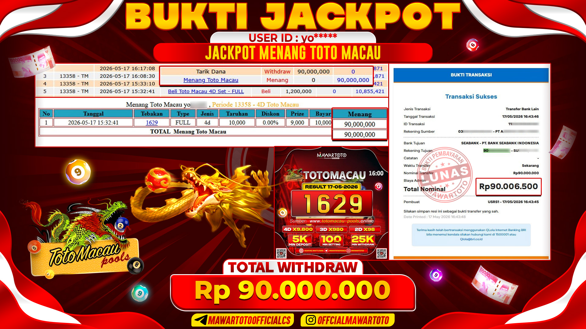 JACKPOT TOTO MACAU POOLS