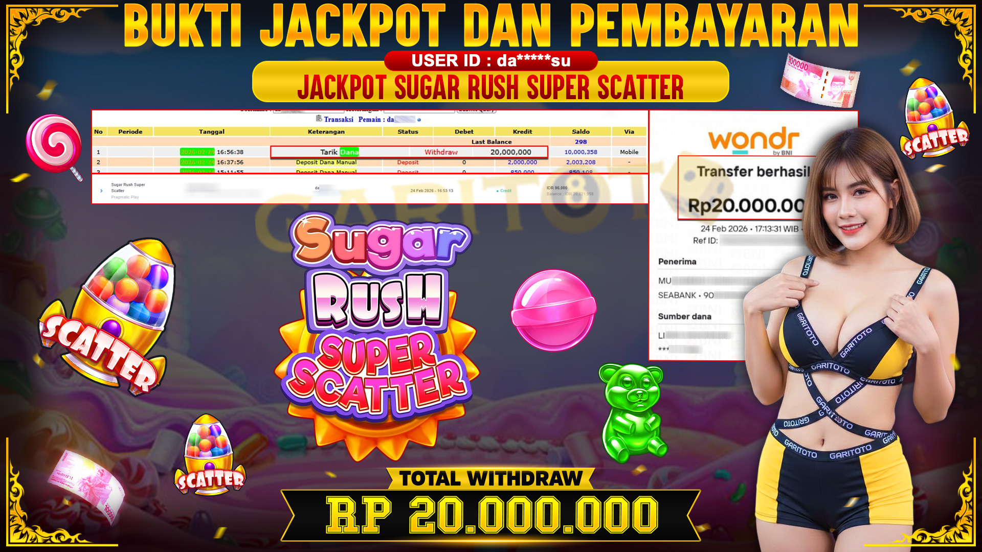 JACKPOT SUGAR RUSH SUPER SCATTER