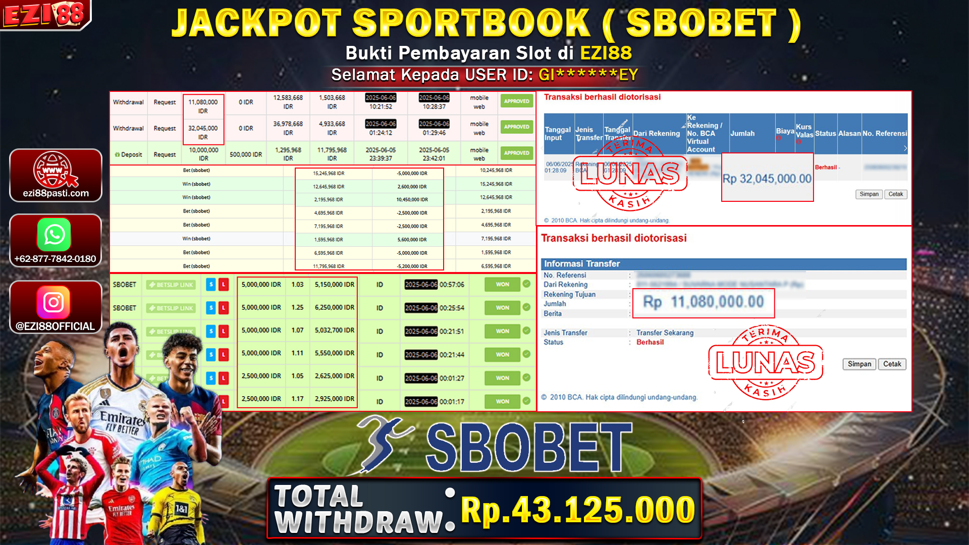 JACKPOT SPORTBOOK ( SBOBET )