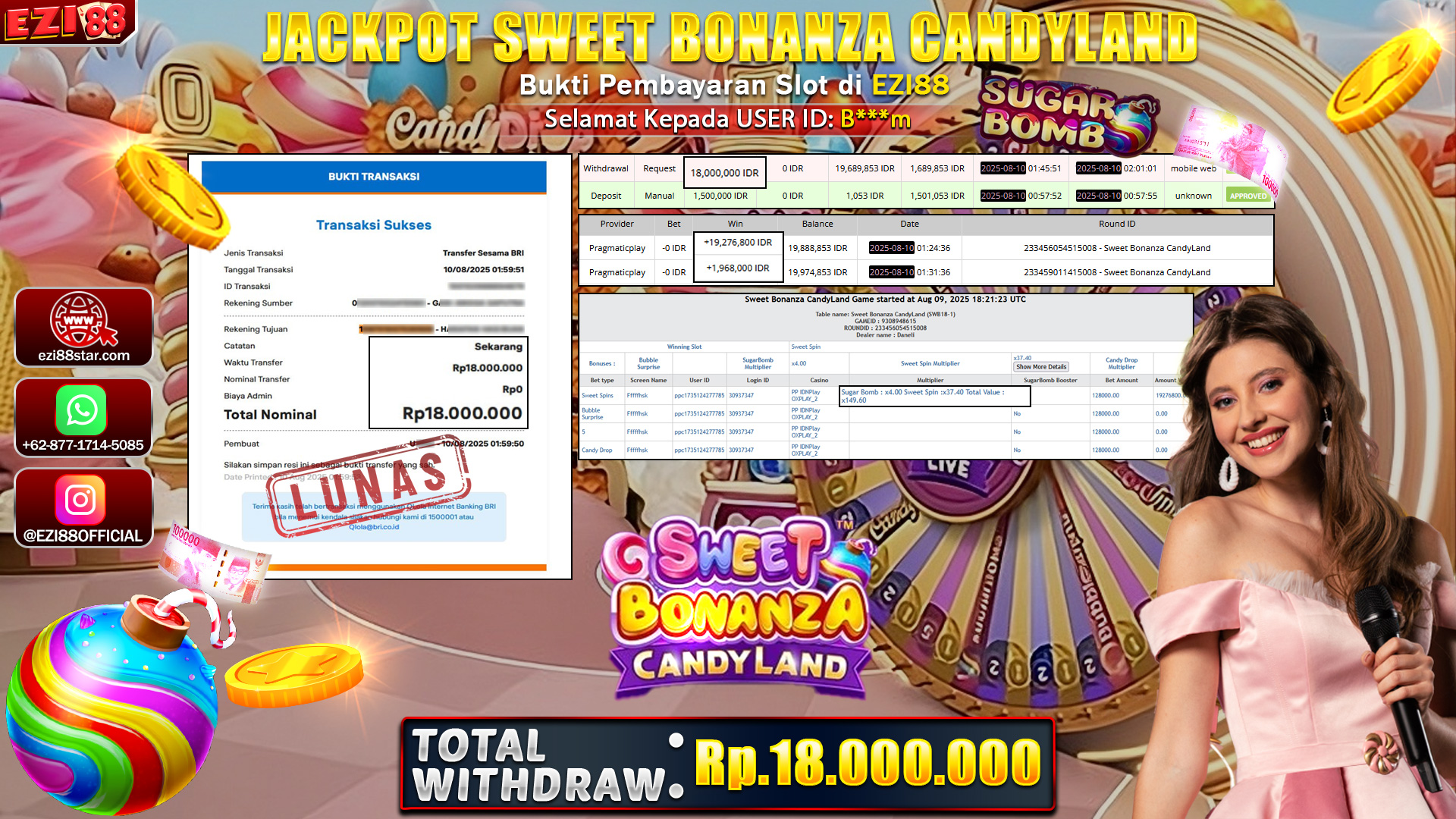 JACKPOT SWEET BONANZA CANDYLAND