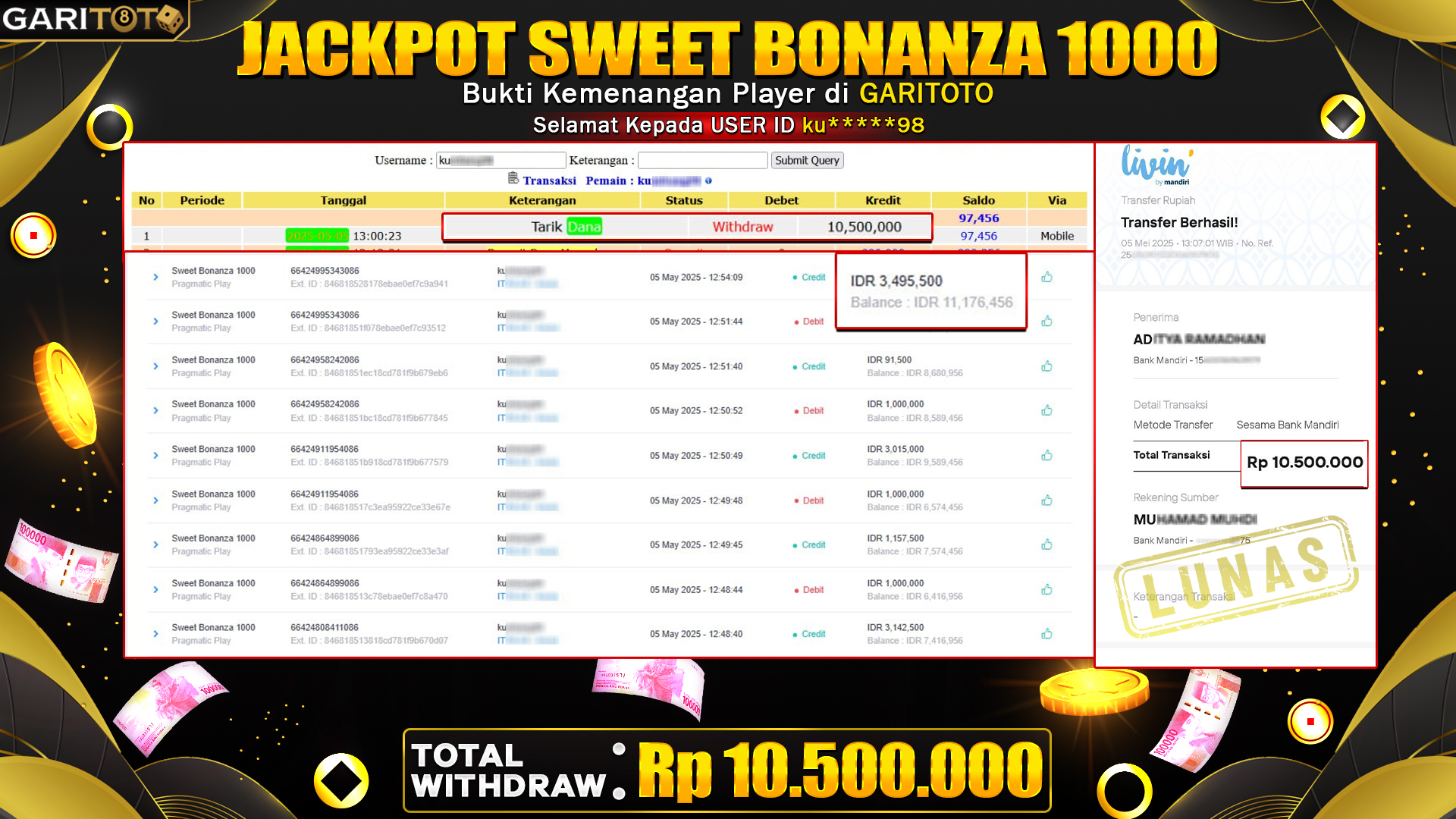 JACKPOT SWEET BONANZA 1000