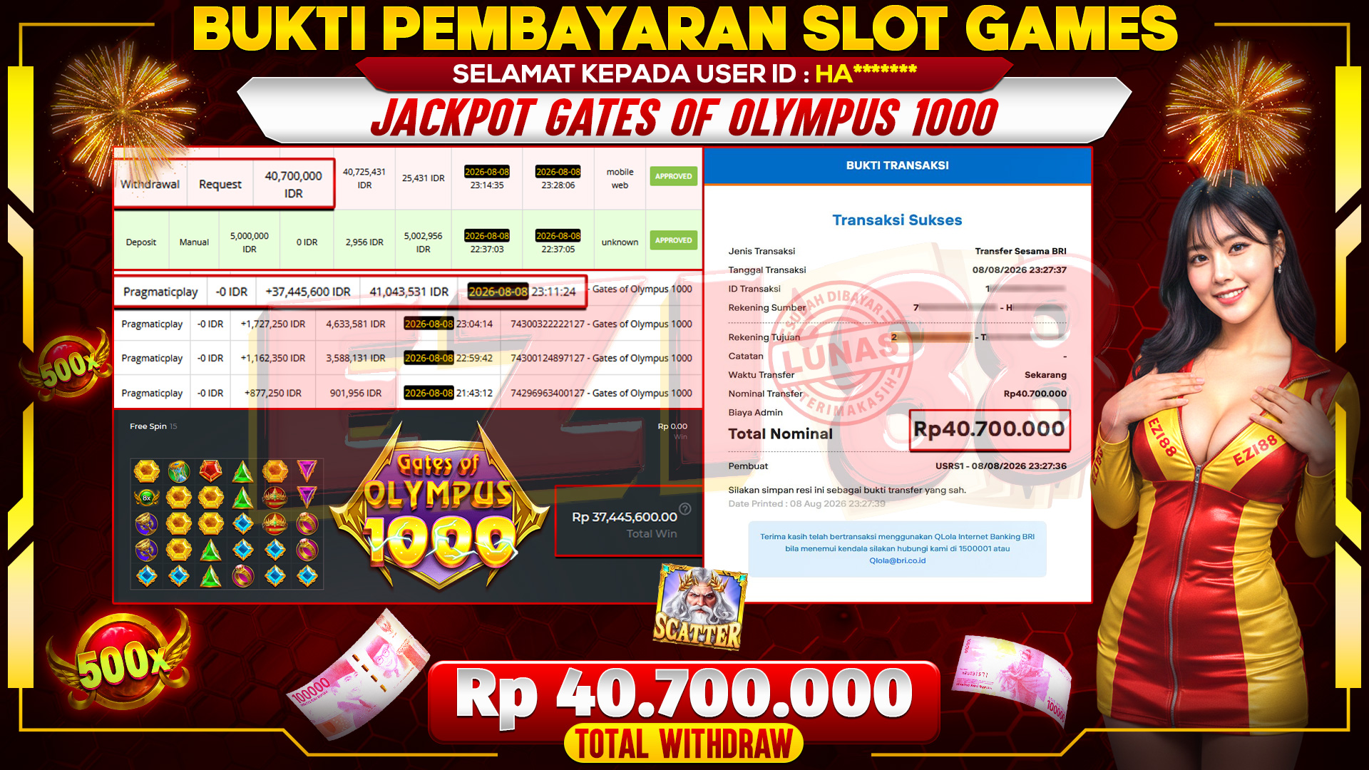 JACKPOT GATES OF OLYMPUS 1000
