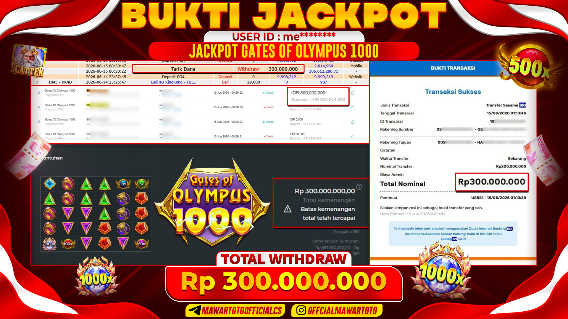 JACKPOT GATES OF OLYMPUS 1000