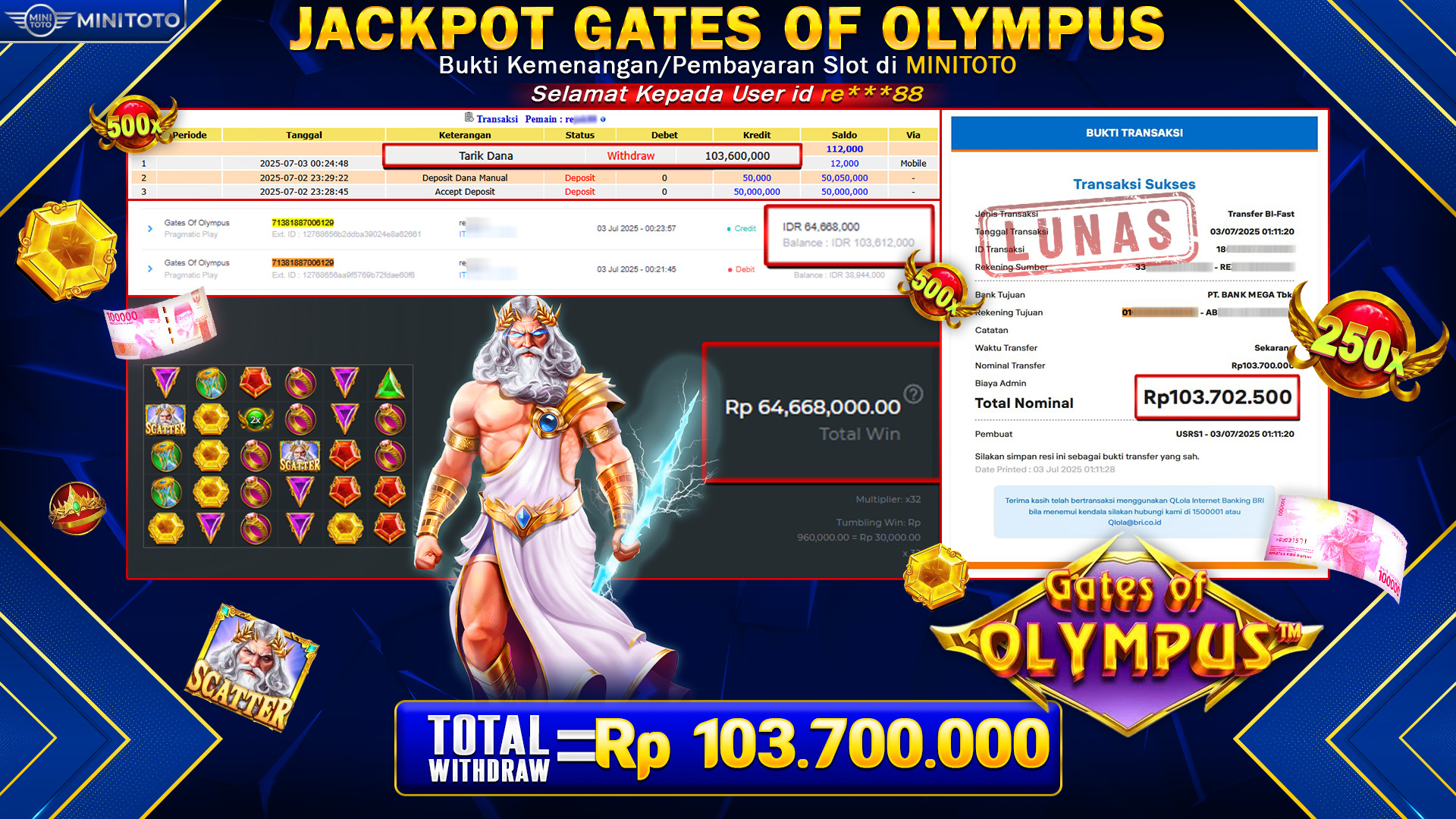 JACKPOT GATES OF OLYMPUS