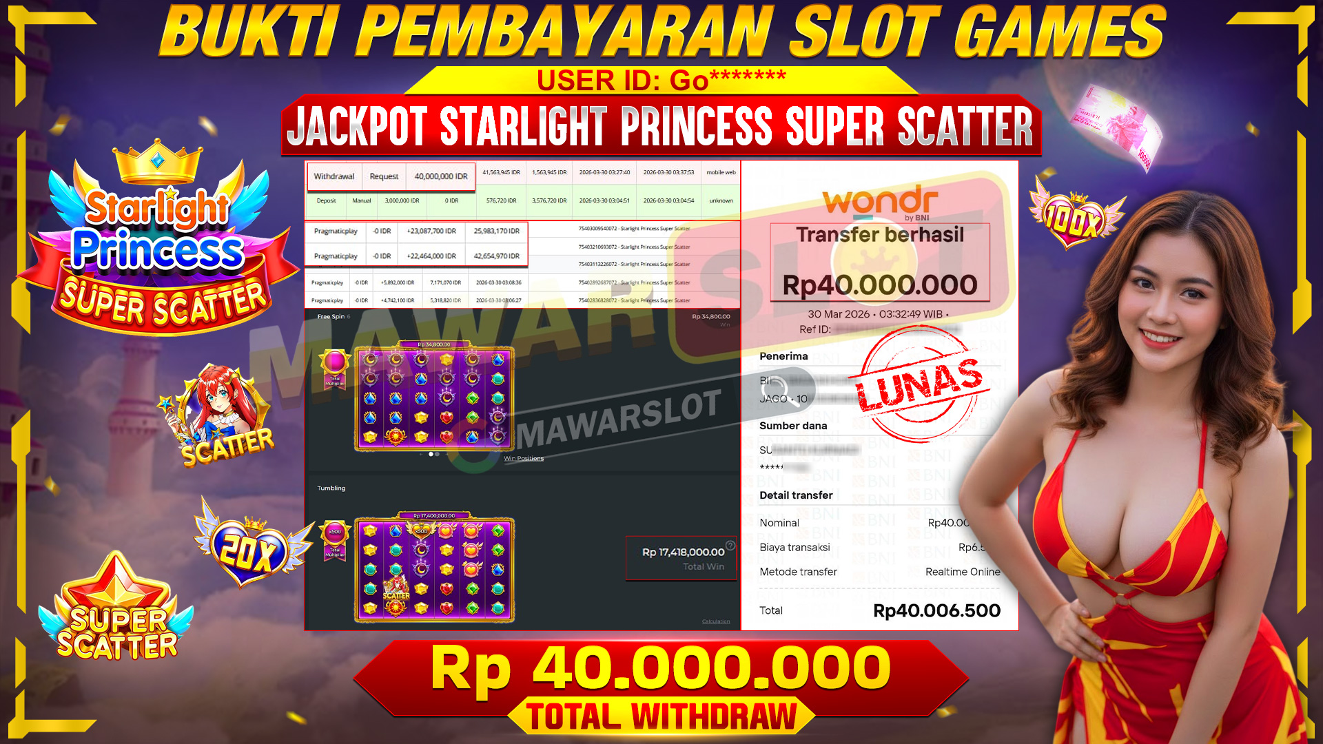 ST★RLIGHT PRINCESS SUPER SCATTER – HUJAN CUAN TIADA HENTI!
