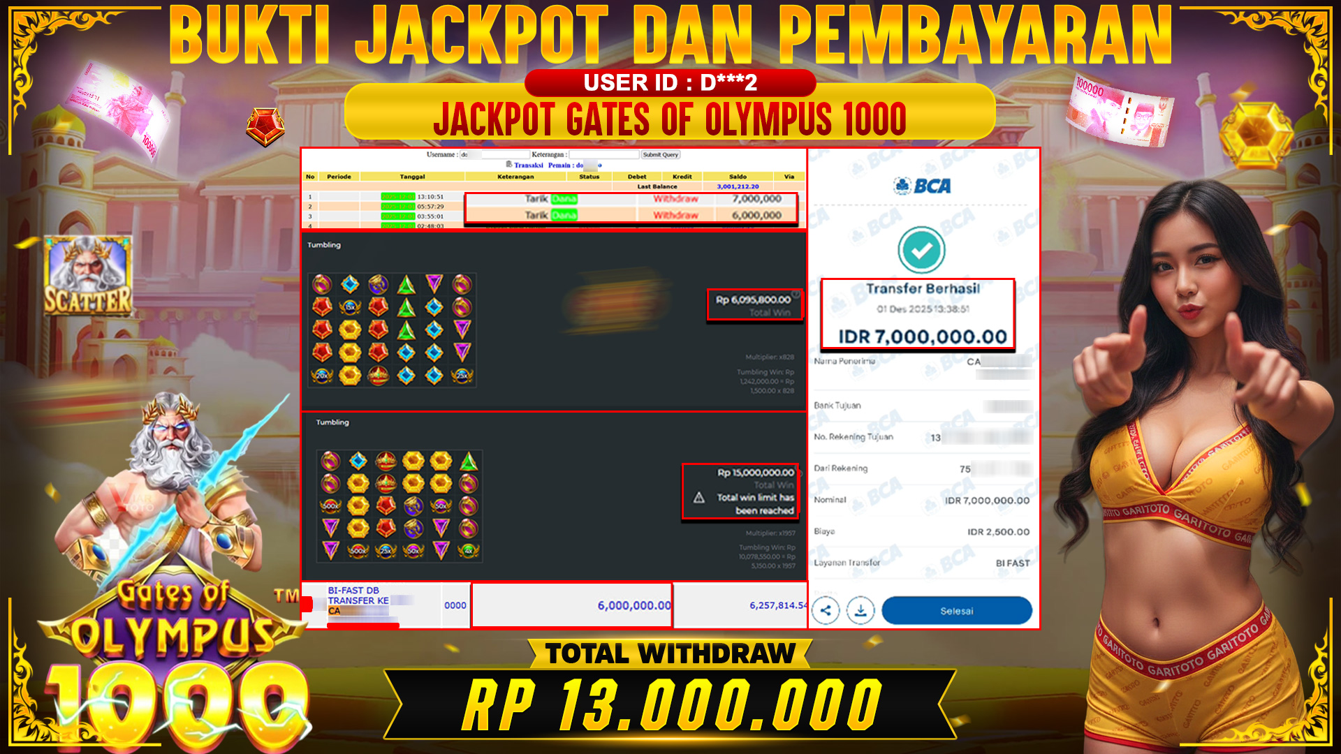 JACKPOT GATE OF OLYMPUS 1000