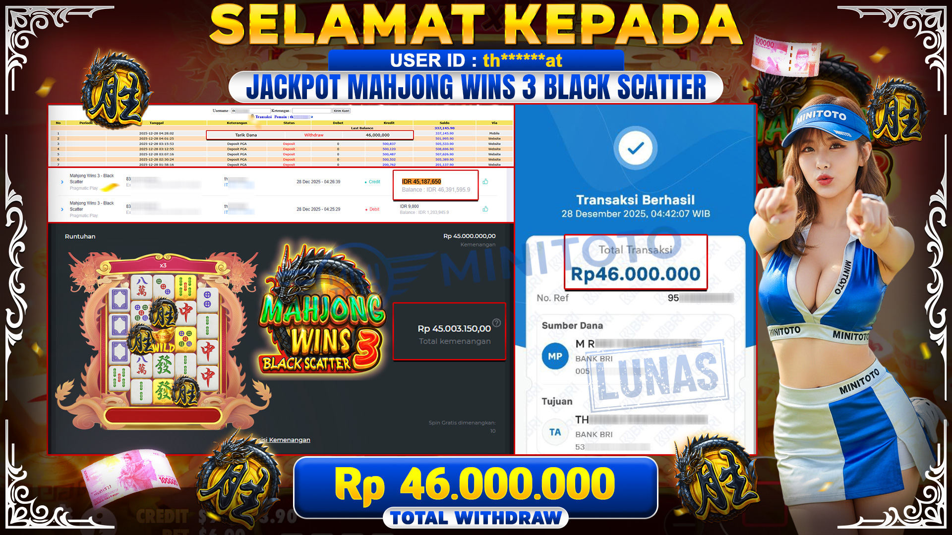 JACKPOT SLOT MAHYONG WINS 3