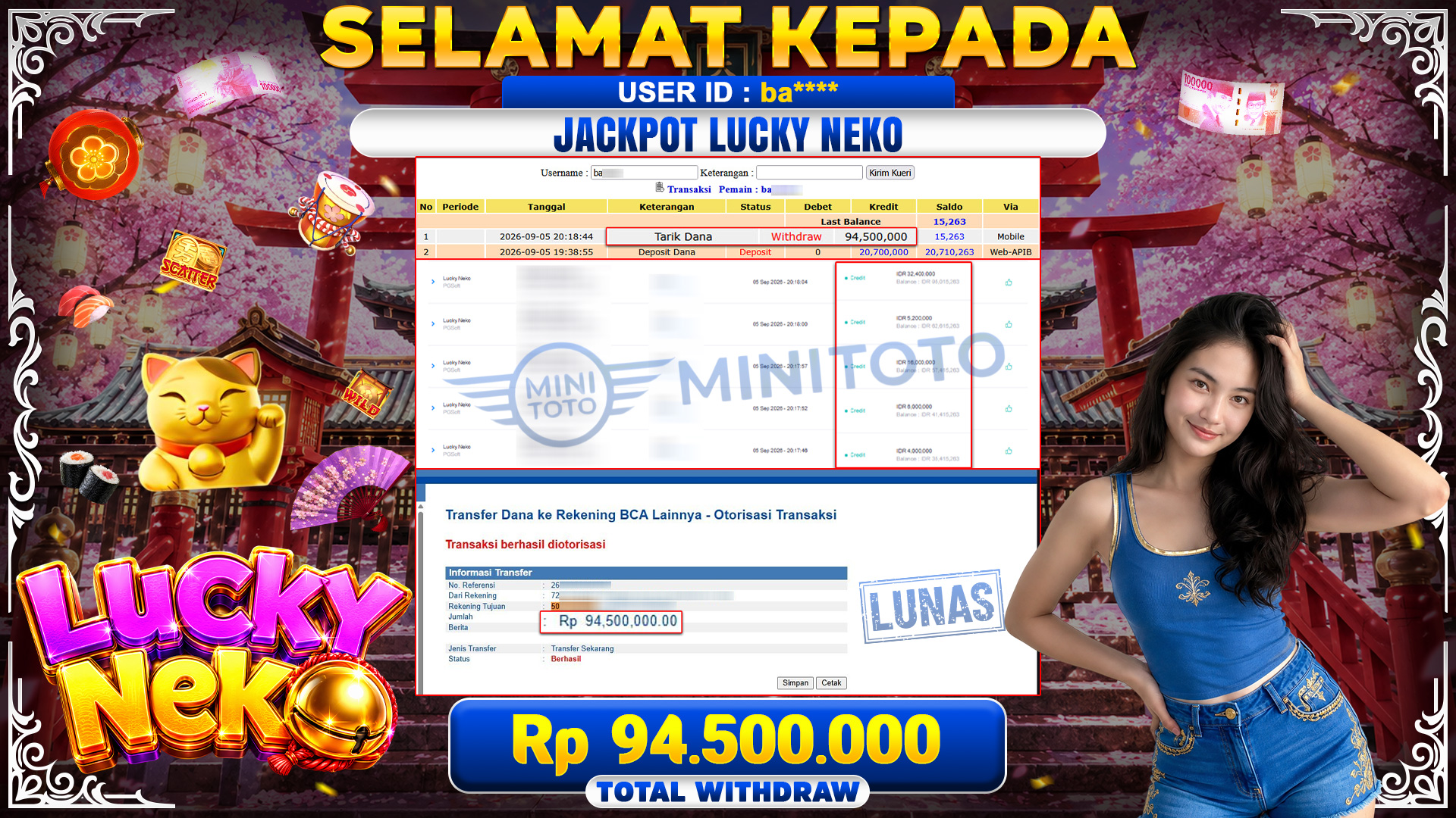BUCKTI JACKPOT Lucky Neko  PGsoft