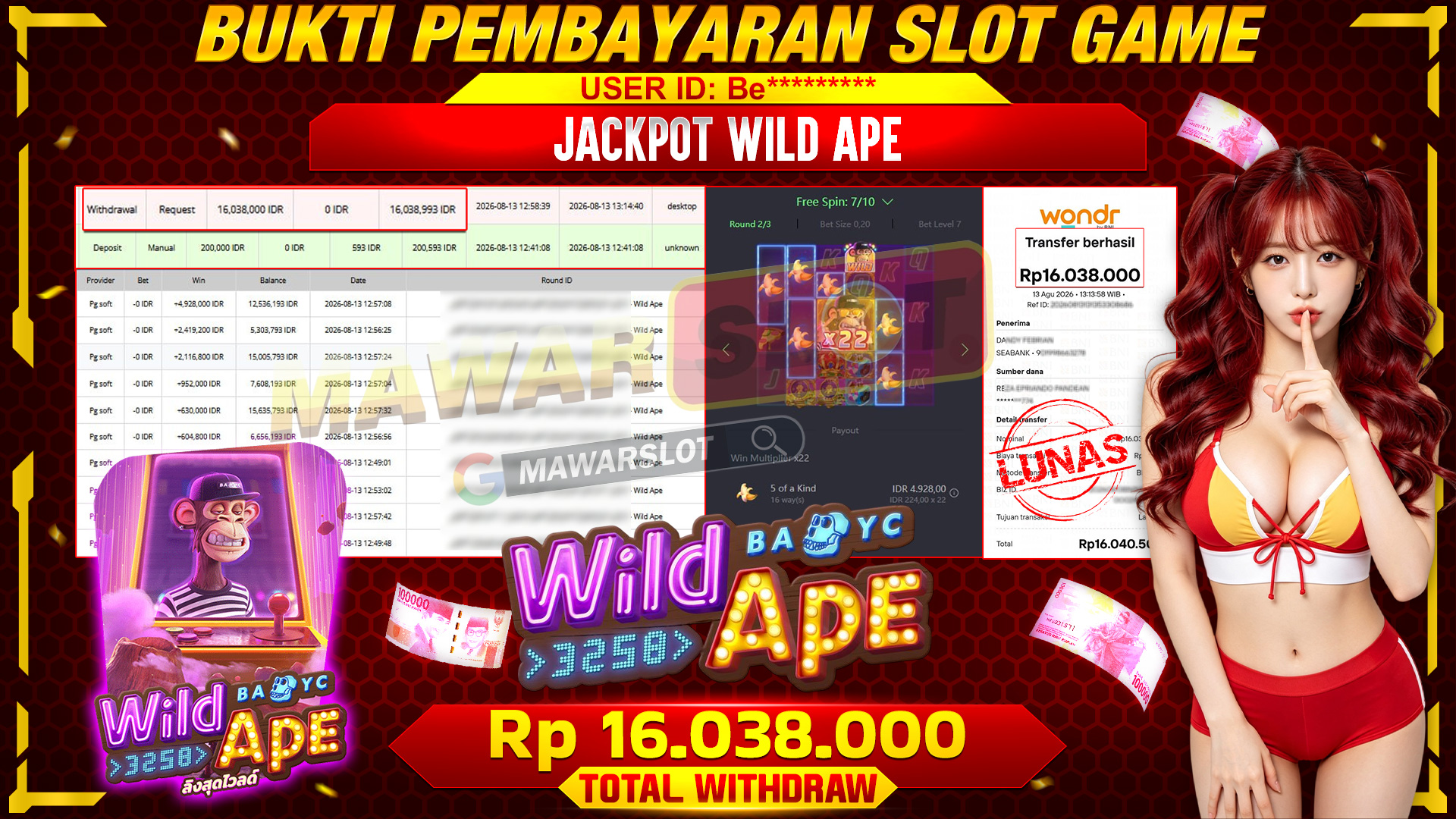 Gacor Maksimal! Petualangan Hutan Wild Ape Kasih Jackpot Tanpa Henti!