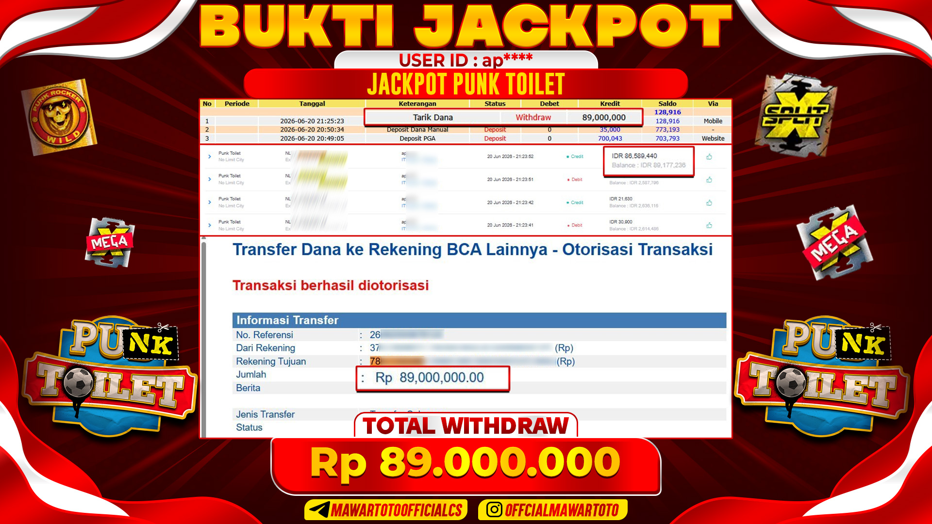JACKPOT PUN TOILET
