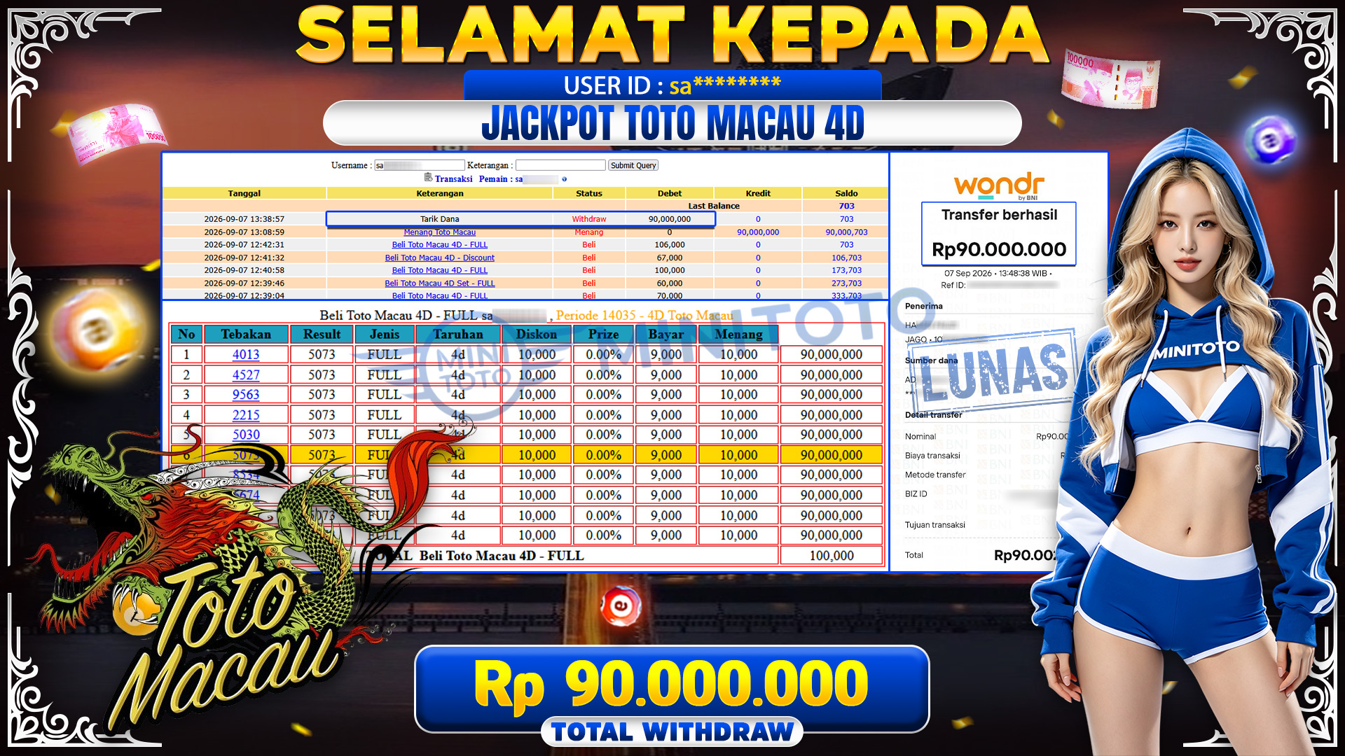 BUKTI JACKPOT TOTOMACAU 4D - TOGEL