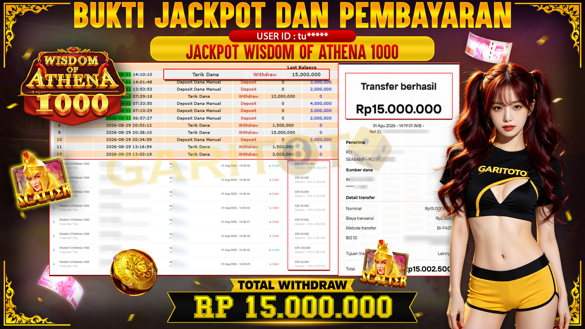 JACKPOT WISDOM OF ATHENA