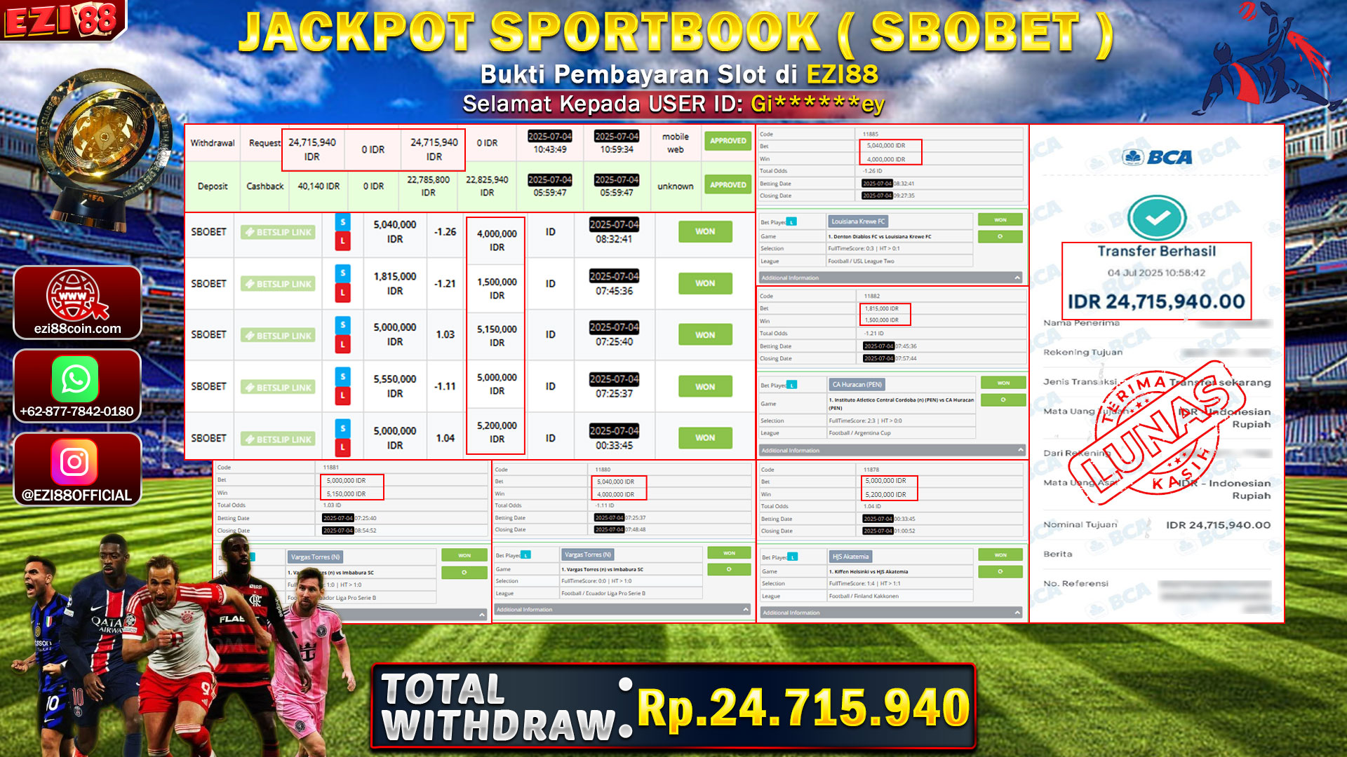 JACKPOT SPORTBOOK ( SBOBET )