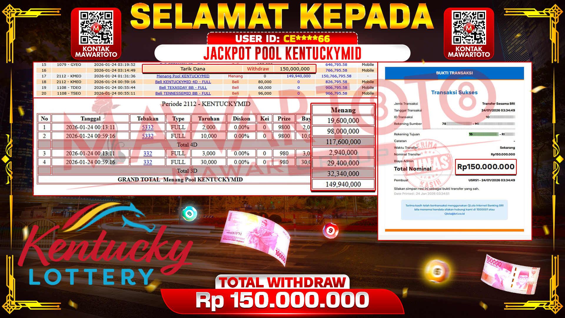 JACKPOT KENTUCKY MIDDAY