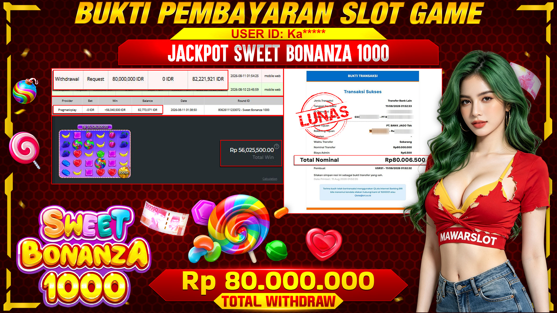Pecah Terus! Main Sweet Bonanza 1000 Bikin Dompet Tebal Seketika!