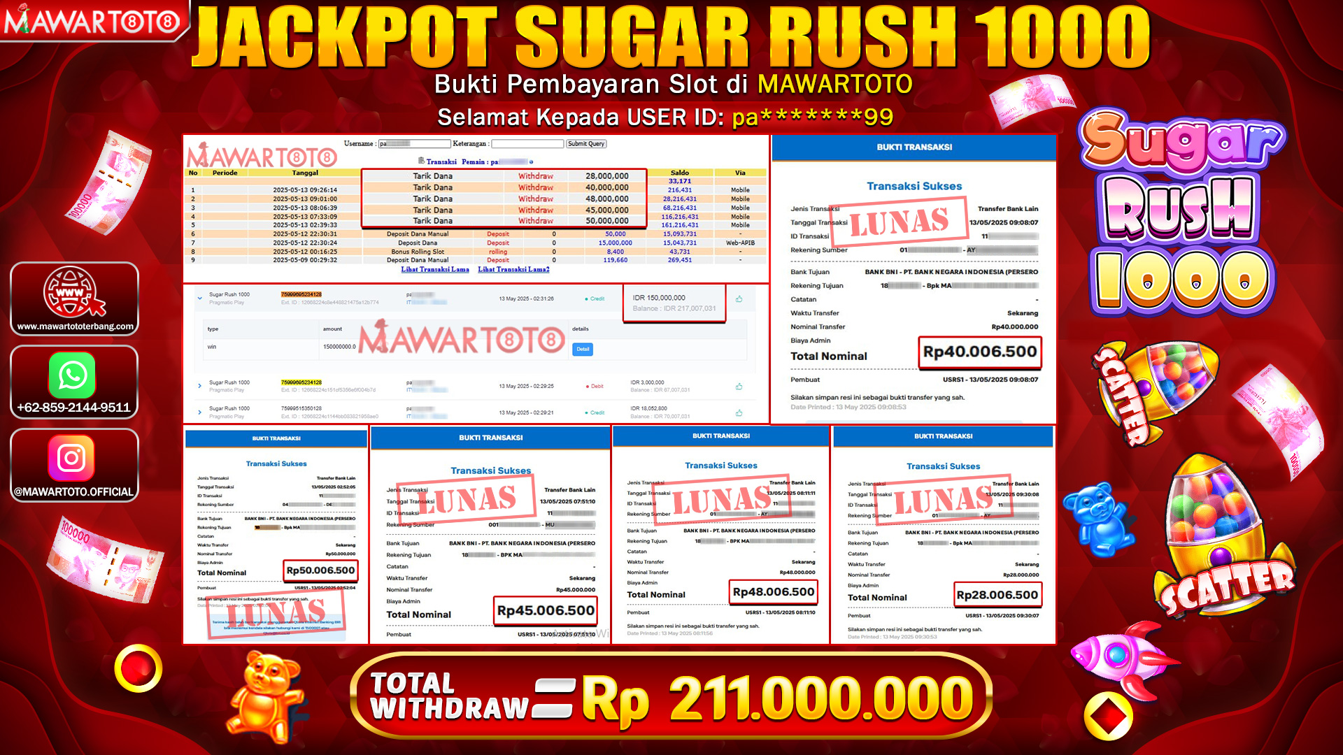 JACKPOT SUGAR RUSH 1000