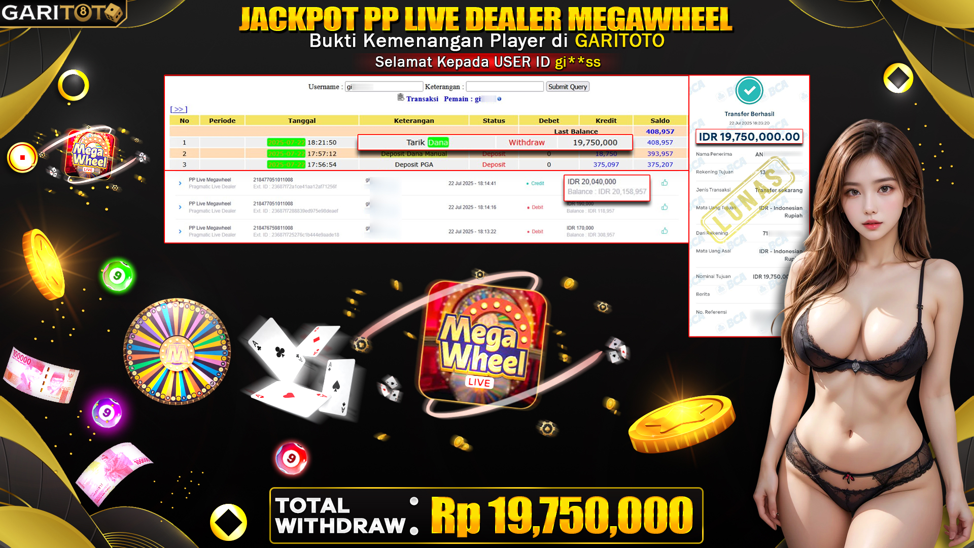 JACKPOT PP LIVE DEALER MEGAWHEEL