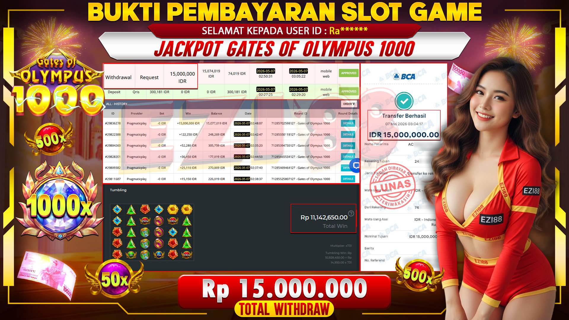 JACKPOT GATES OF OLYMPUS 1000