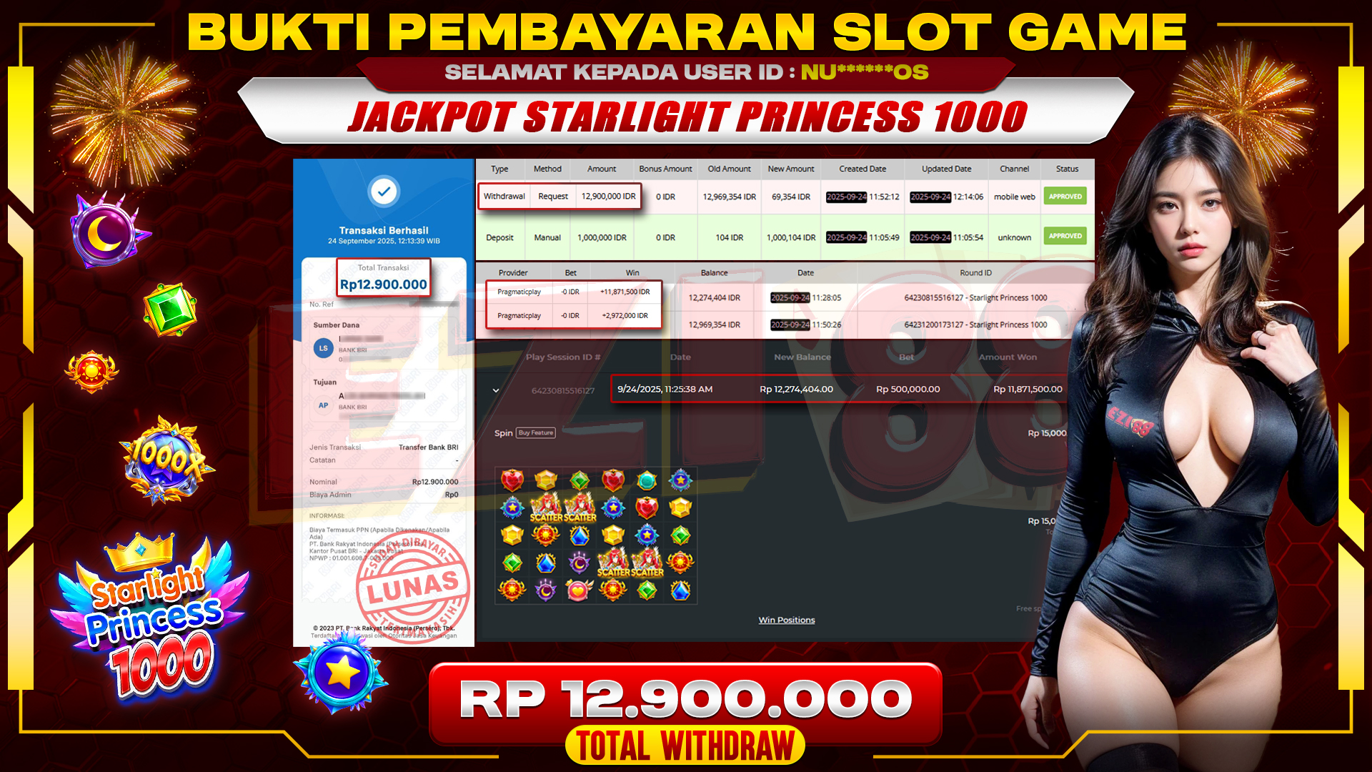 JACKPOT STARLIGHT PRINCESS 1000