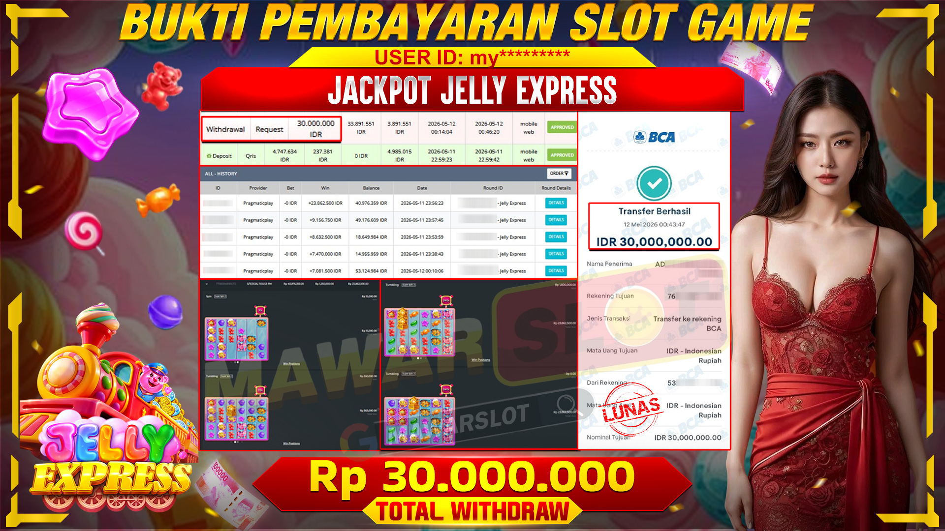 Jelly Express: Kereta Manis Pembawa Cuan Super Gacor!