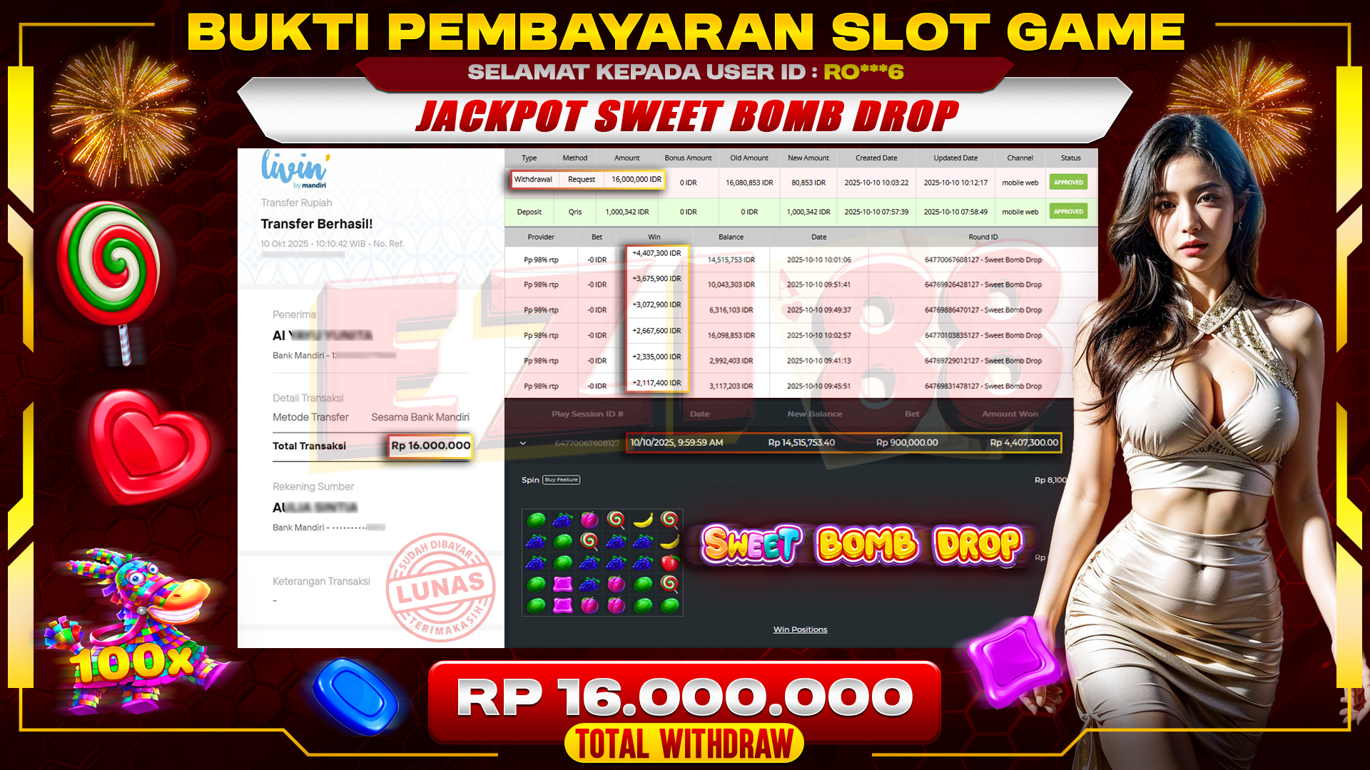 JACKPOT SWEET BOMB DROP