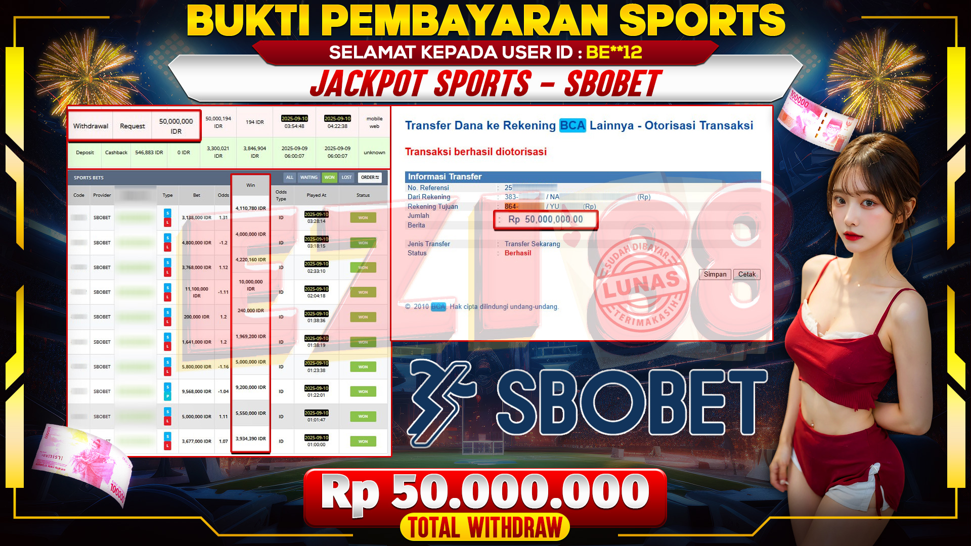 JACKPOT SPORTBOOK SBOBET