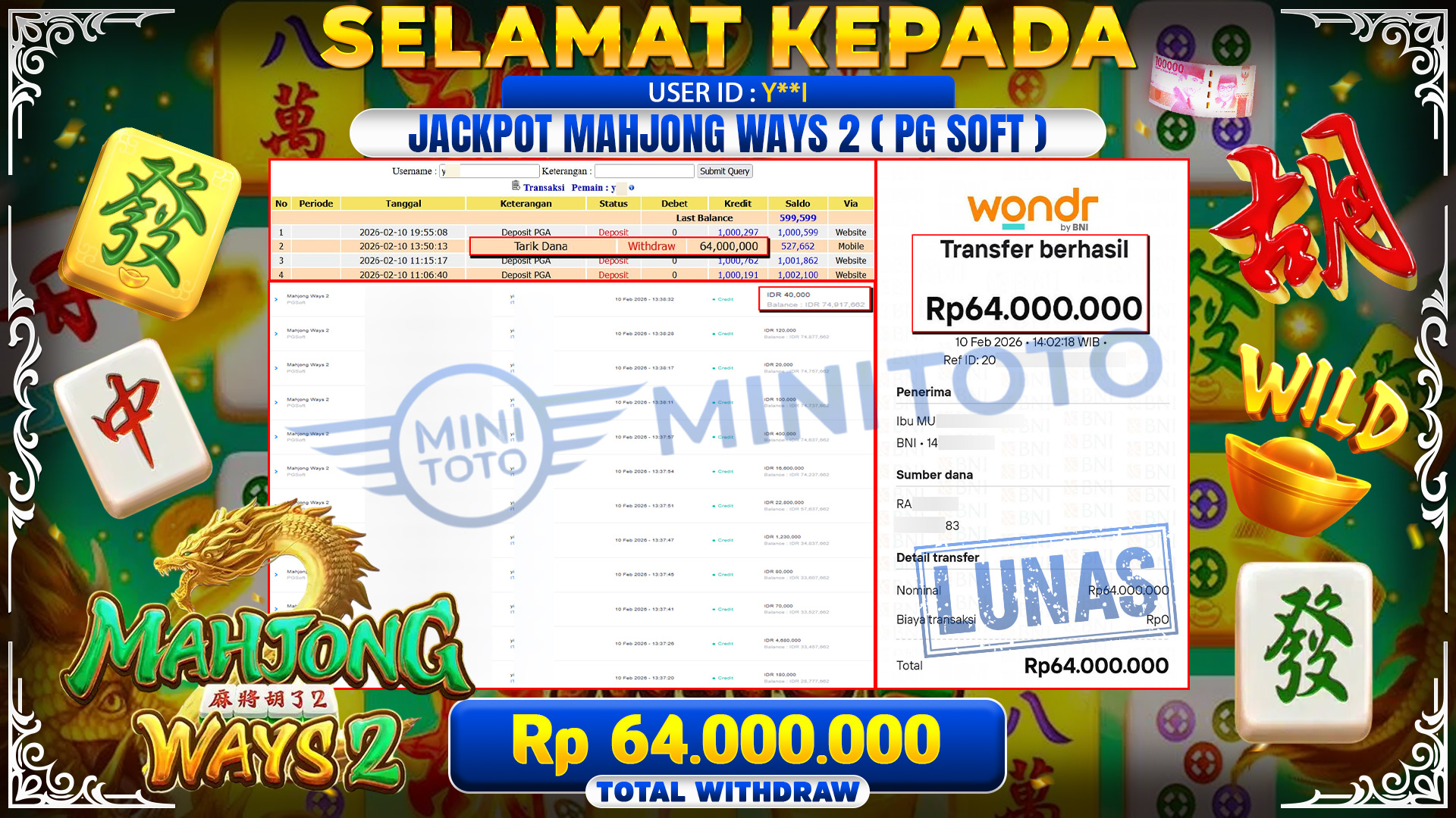 JACKPOT Mahjong Ways 2 PGSoft