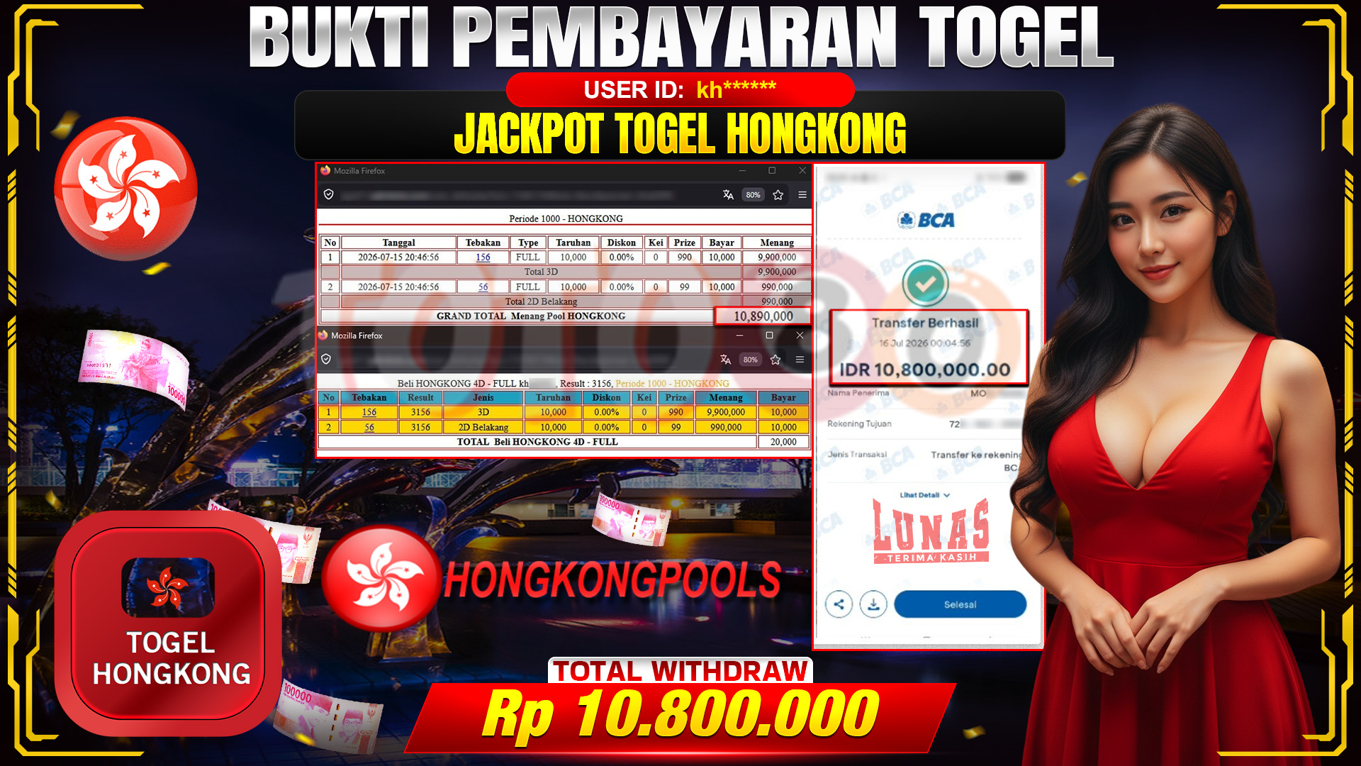 💰🎉 TOTO80 – JACKPOT TOGEL HONGKONG LOTTO RP. 10,800,000,- TELAH DIBAYARKAN! 💰🎉