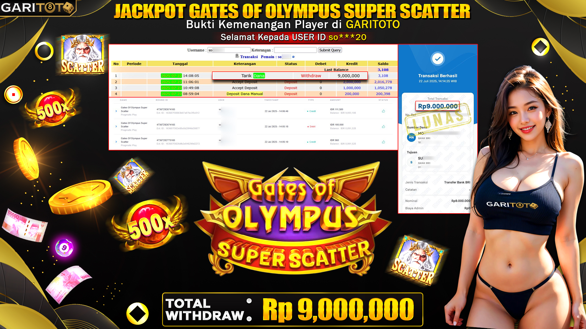 JACKPOT GATES OF OLYMPUS SUPER SCATTER