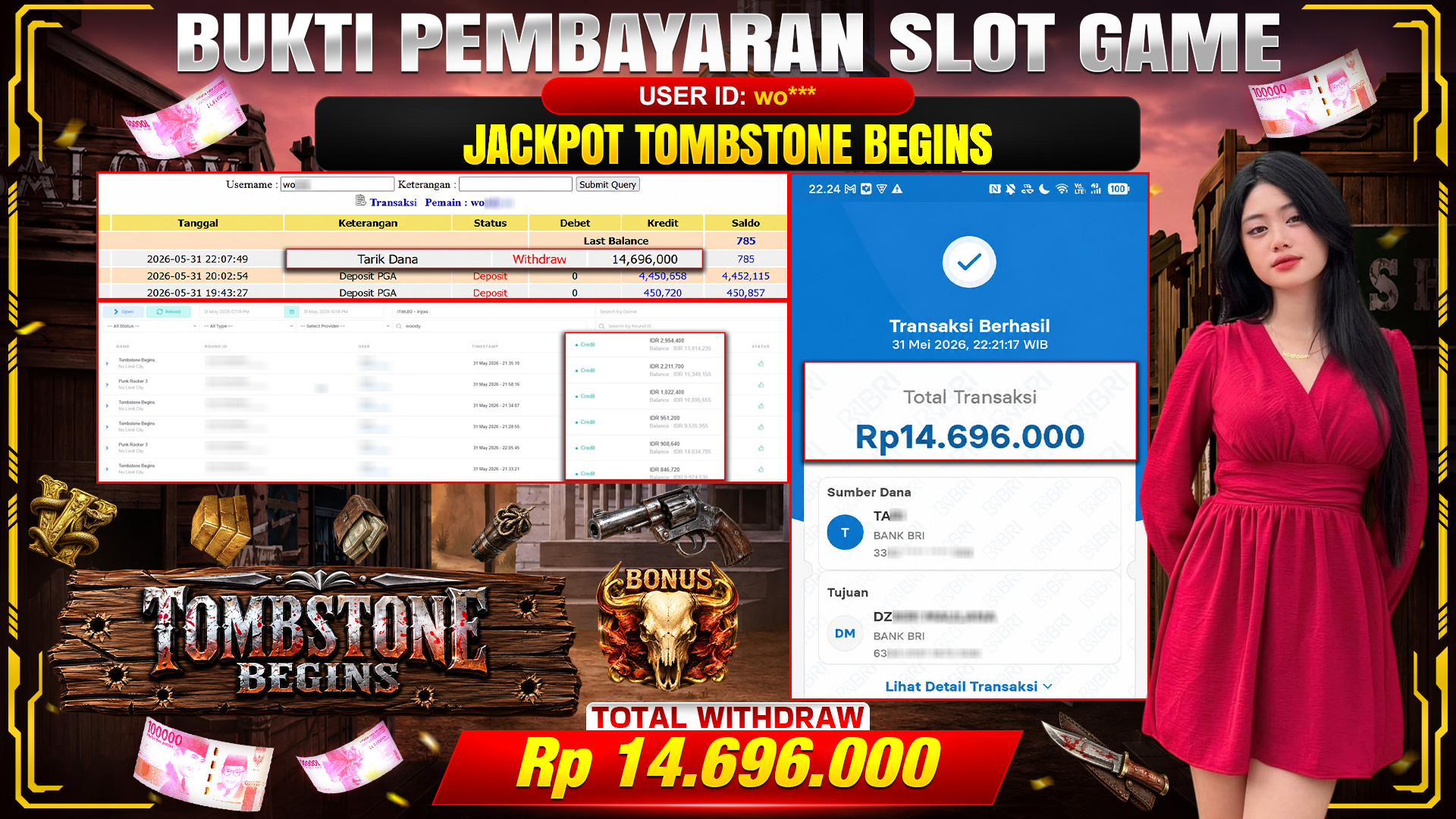 💰🎉 TOTO80 – JACKPOT TOMBSTONE BEGINS RP. 14,696,000,- TELAH DIBAYARKAN!💰🎉