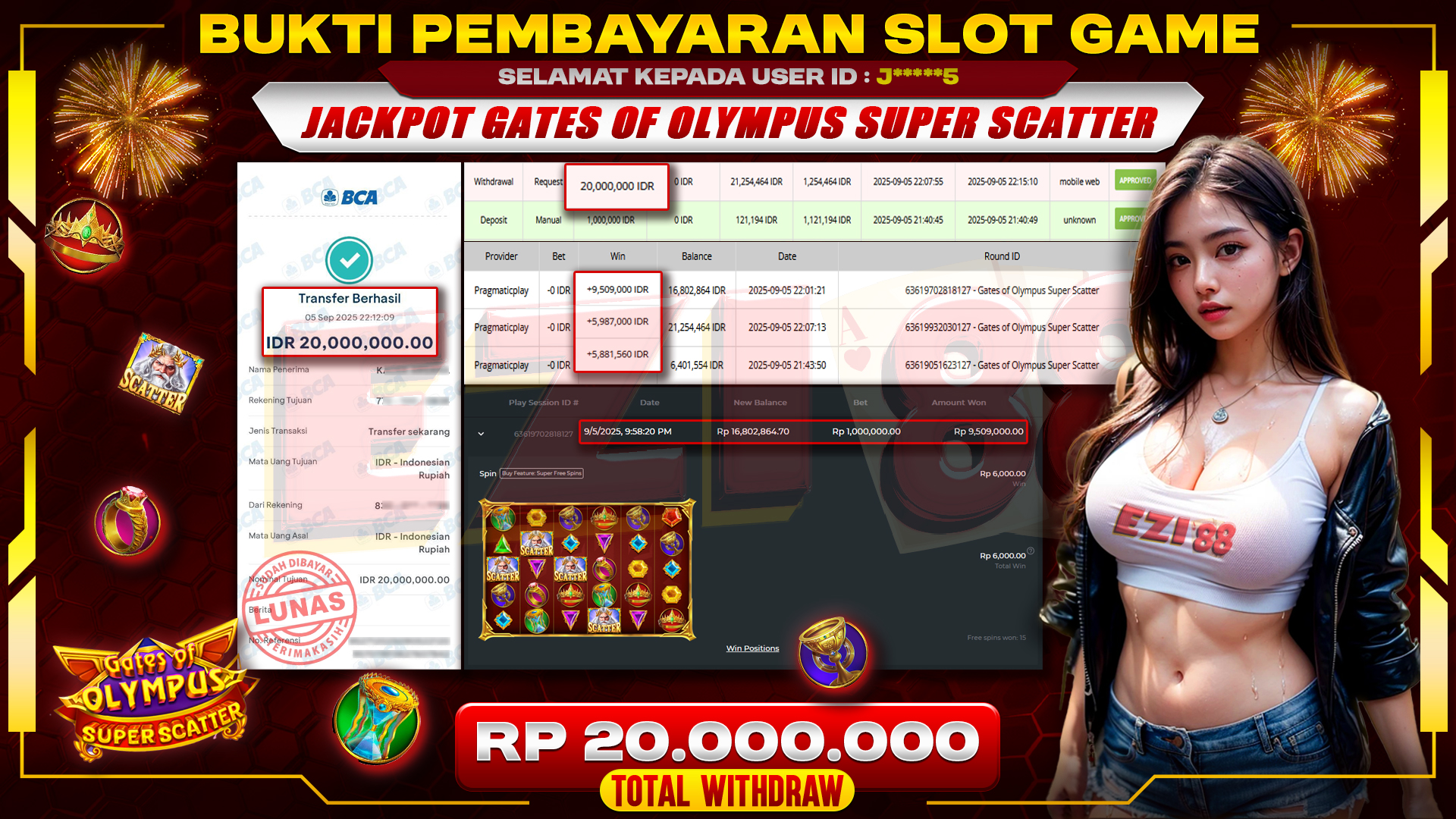 JACKPOT GATES OF OLYMPUS SUPER SCATTER