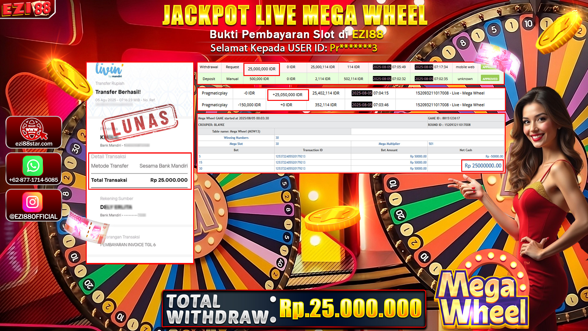 JACKPOT LIVE MEGA WHEEL