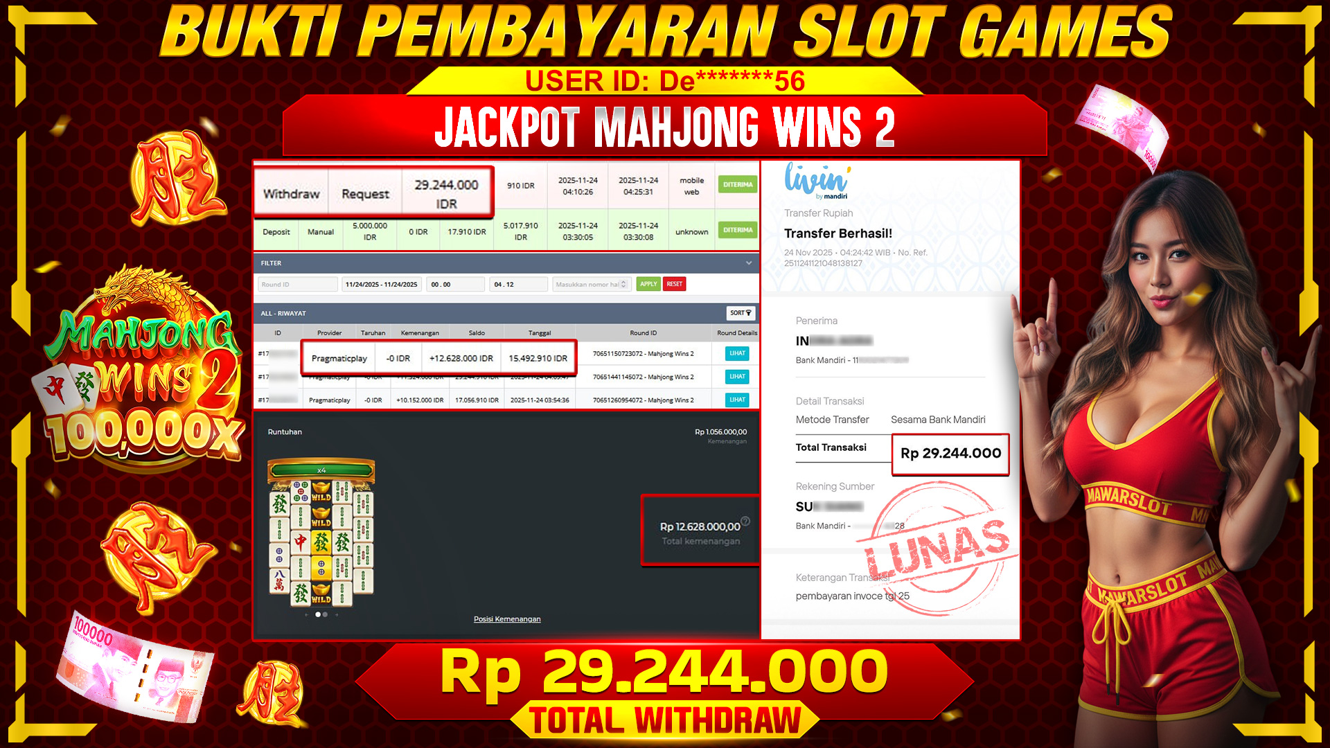 Gemerlap Keberuntungan di Mahjong Wins 2 💠